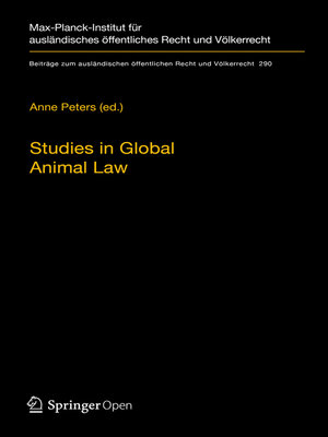 cover image of Studies in Global Animal Law